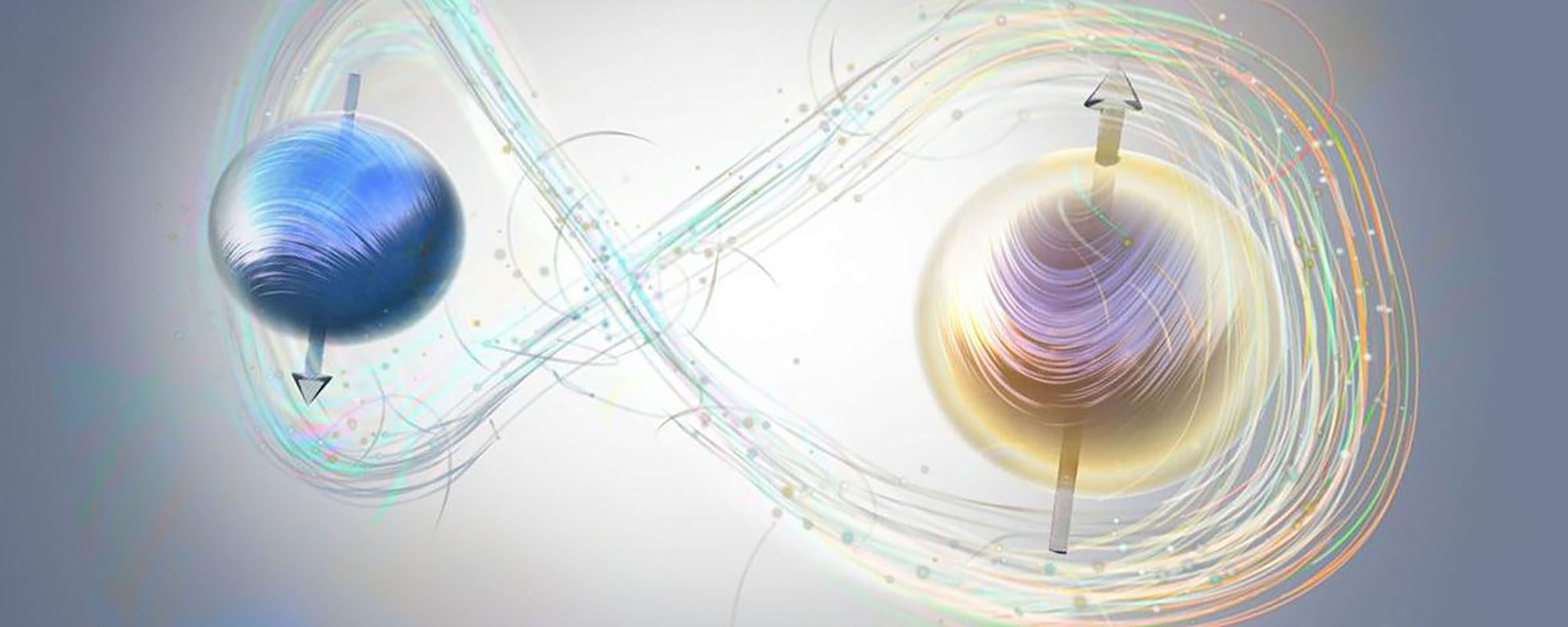 artistic interpretation of quantum electon spin