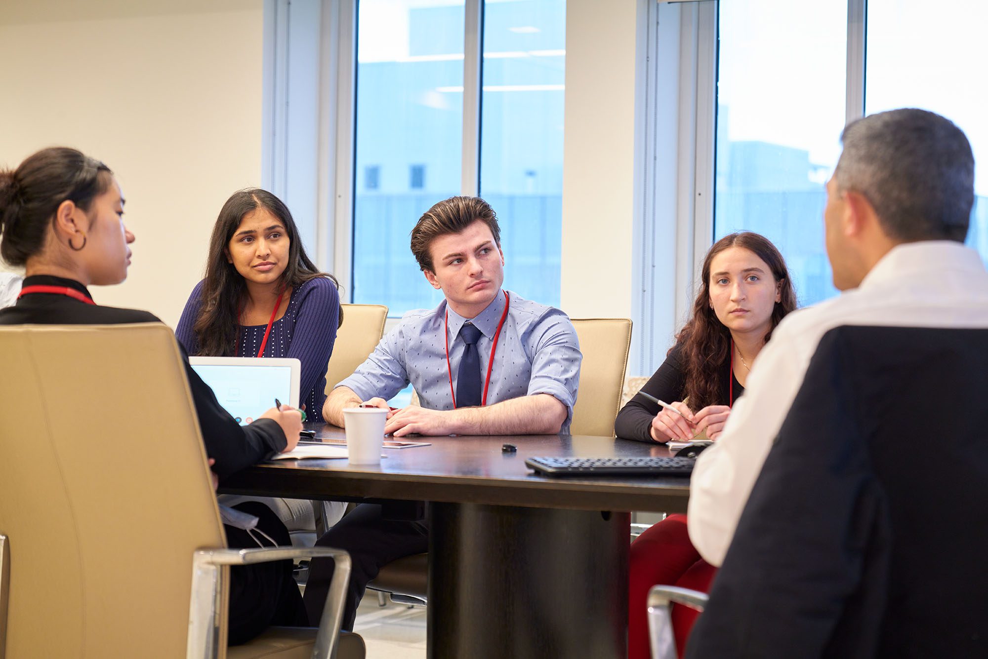 Undergraduate students in the clinical immersion program meet with doctors at Weill Cornell Medicine 2023.