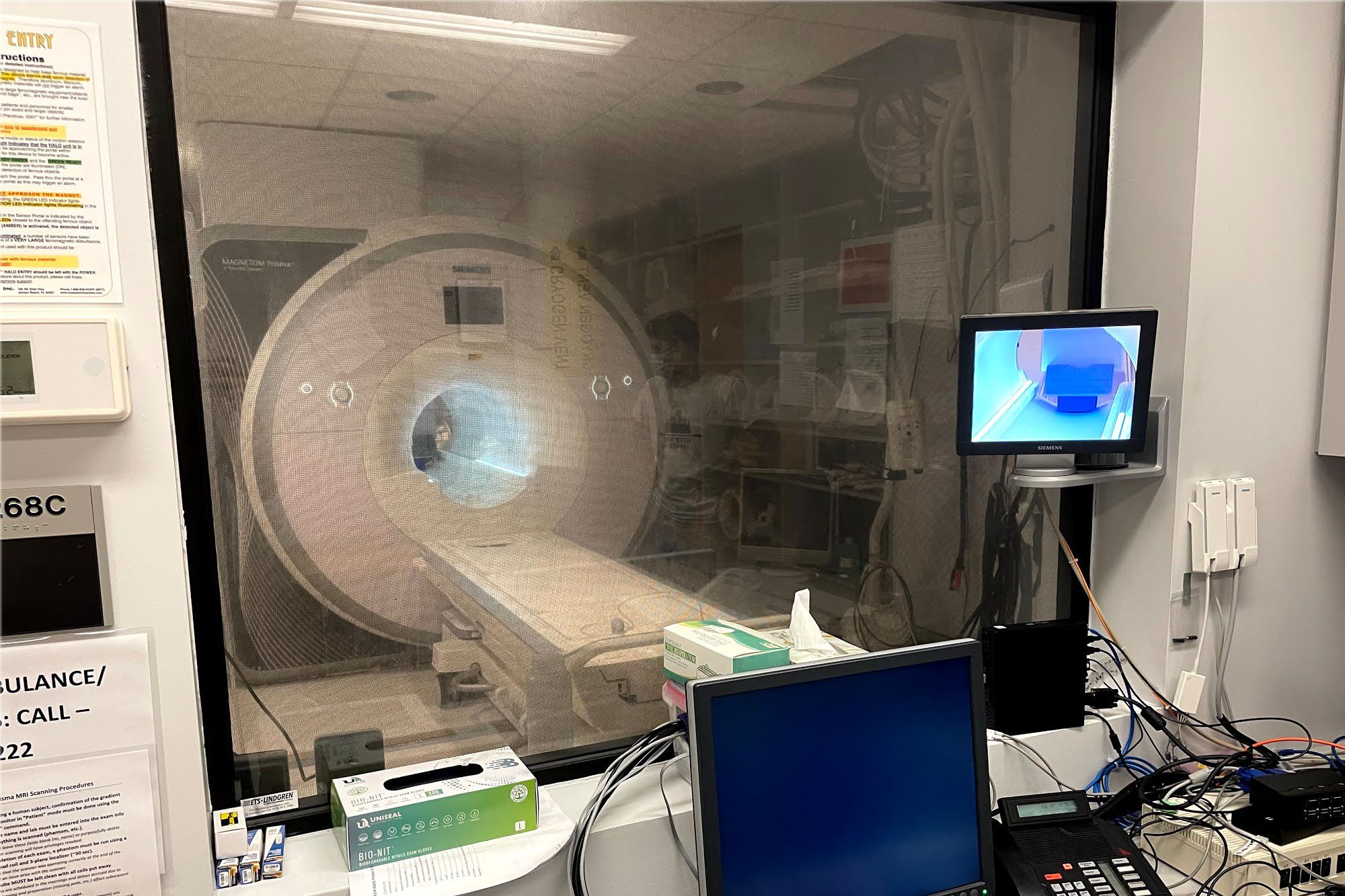 MRI equipment at Weill Cornell Medicine in New York City.