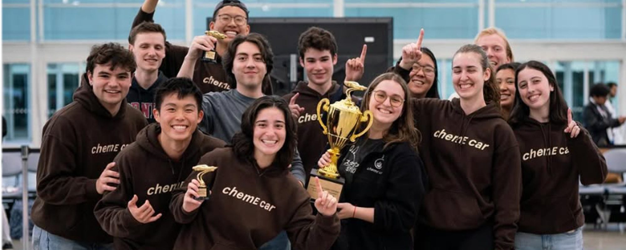 ChemE Car project team holds trophy at the 2024 national championship