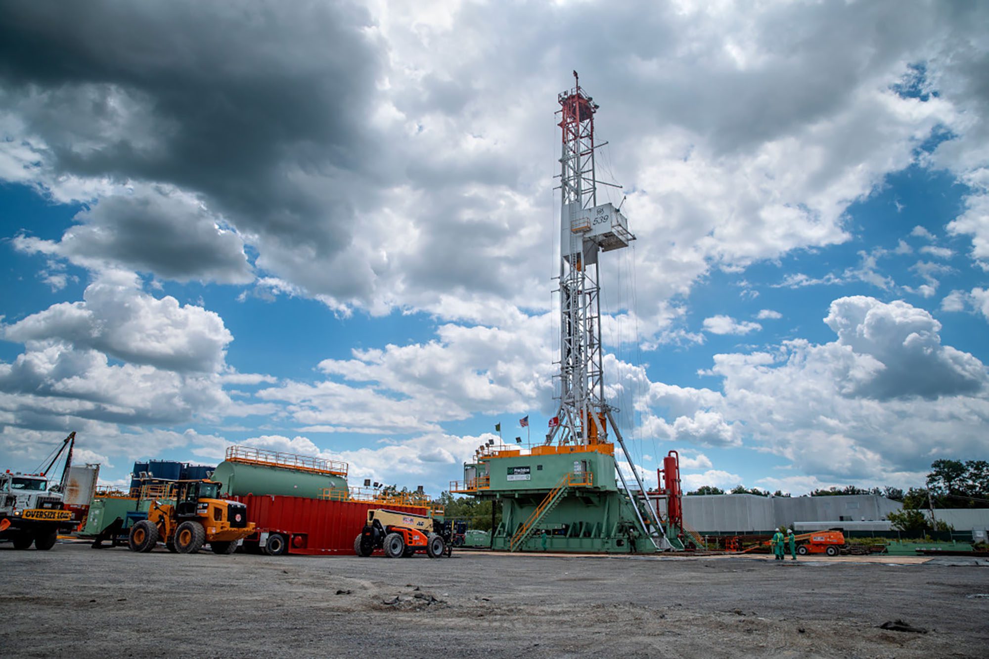 Exterior view of the earth source heat facility at Cornell.