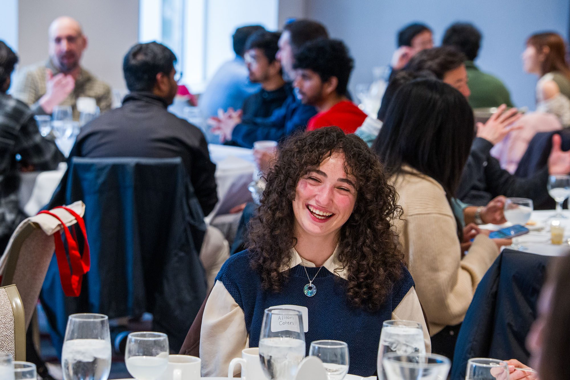 Engineering management students, faculty, and alumni gather for a luncheon