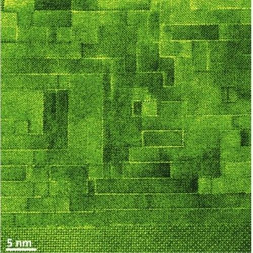 Research image from Schlom Group on Self-Correctiong Atomic Structure