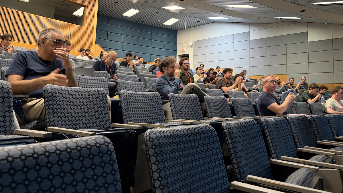 SPA 2026 conference attendees clap for the speaker at the end of a talk.