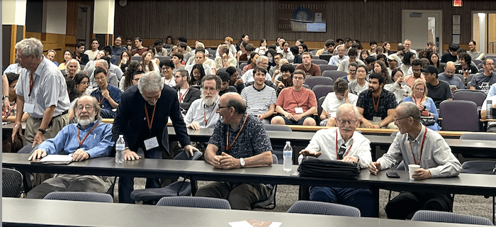 Attendees at the opening talk of the Fulkerson@100 event held in september 2024.