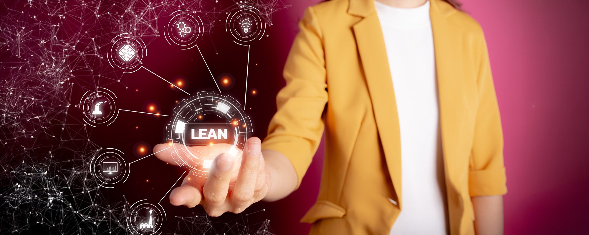 Woman holding a ball that says 