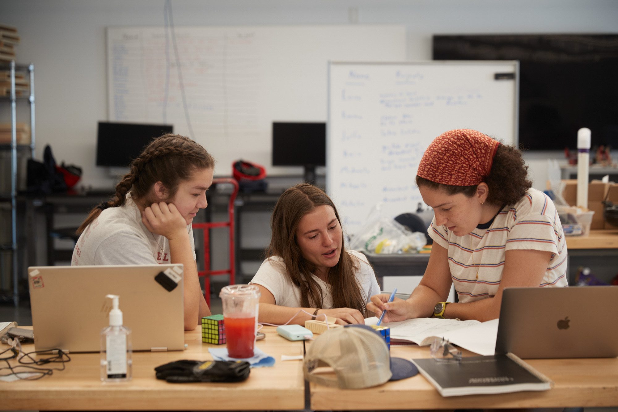 Students work together