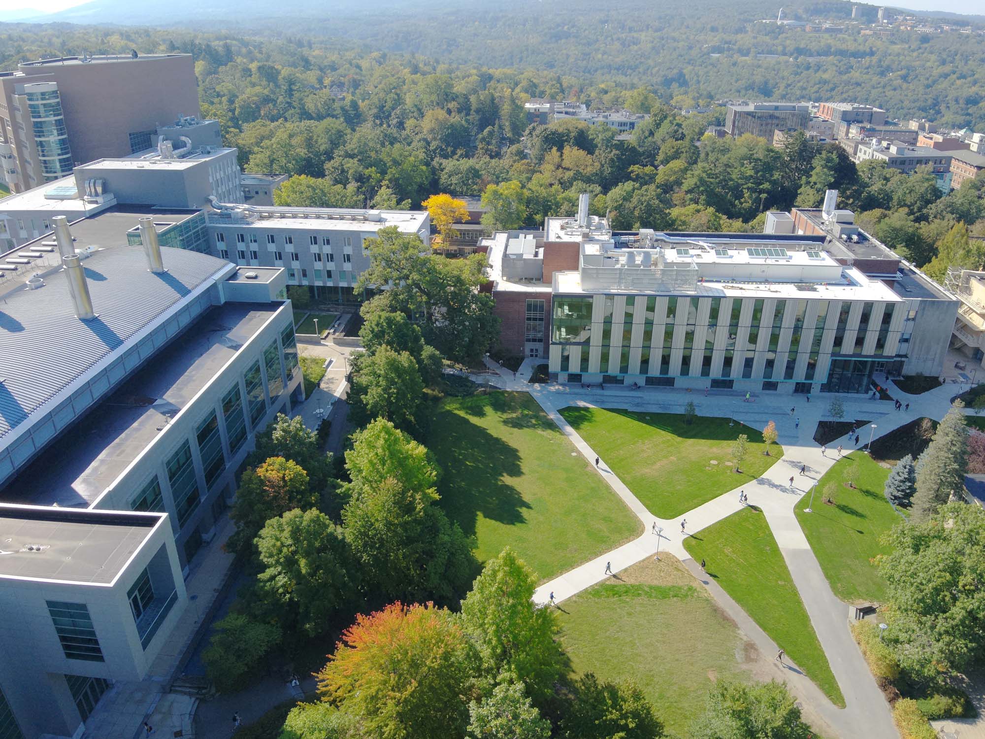 The Engineering Quad shown from above