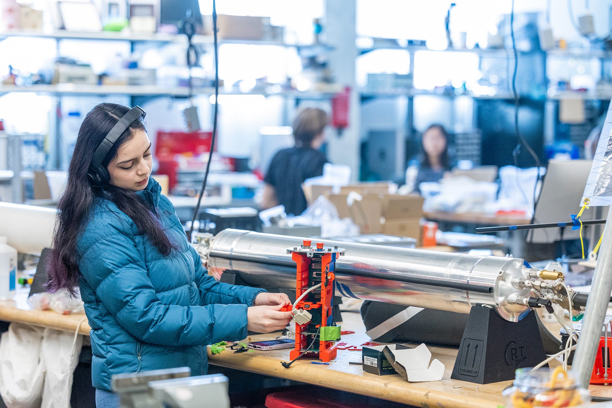 Students work in the Experiential Learning Lab