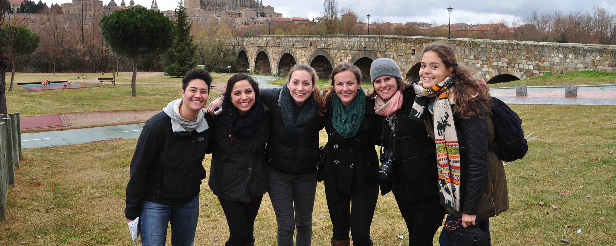 A group of students in Cantabria, Spain