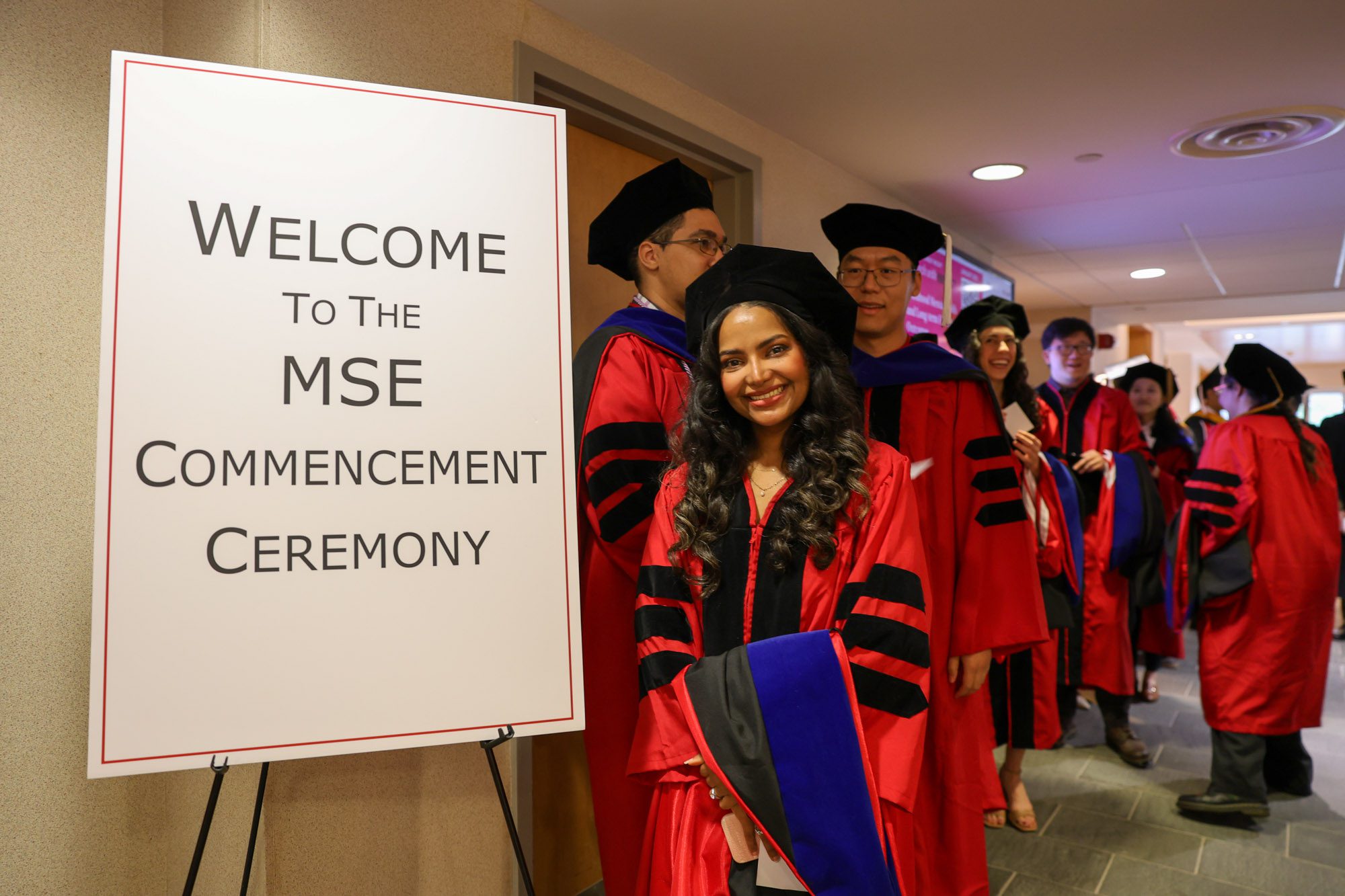 Students at the Materials Science and Engineering Commencement Ceremony
