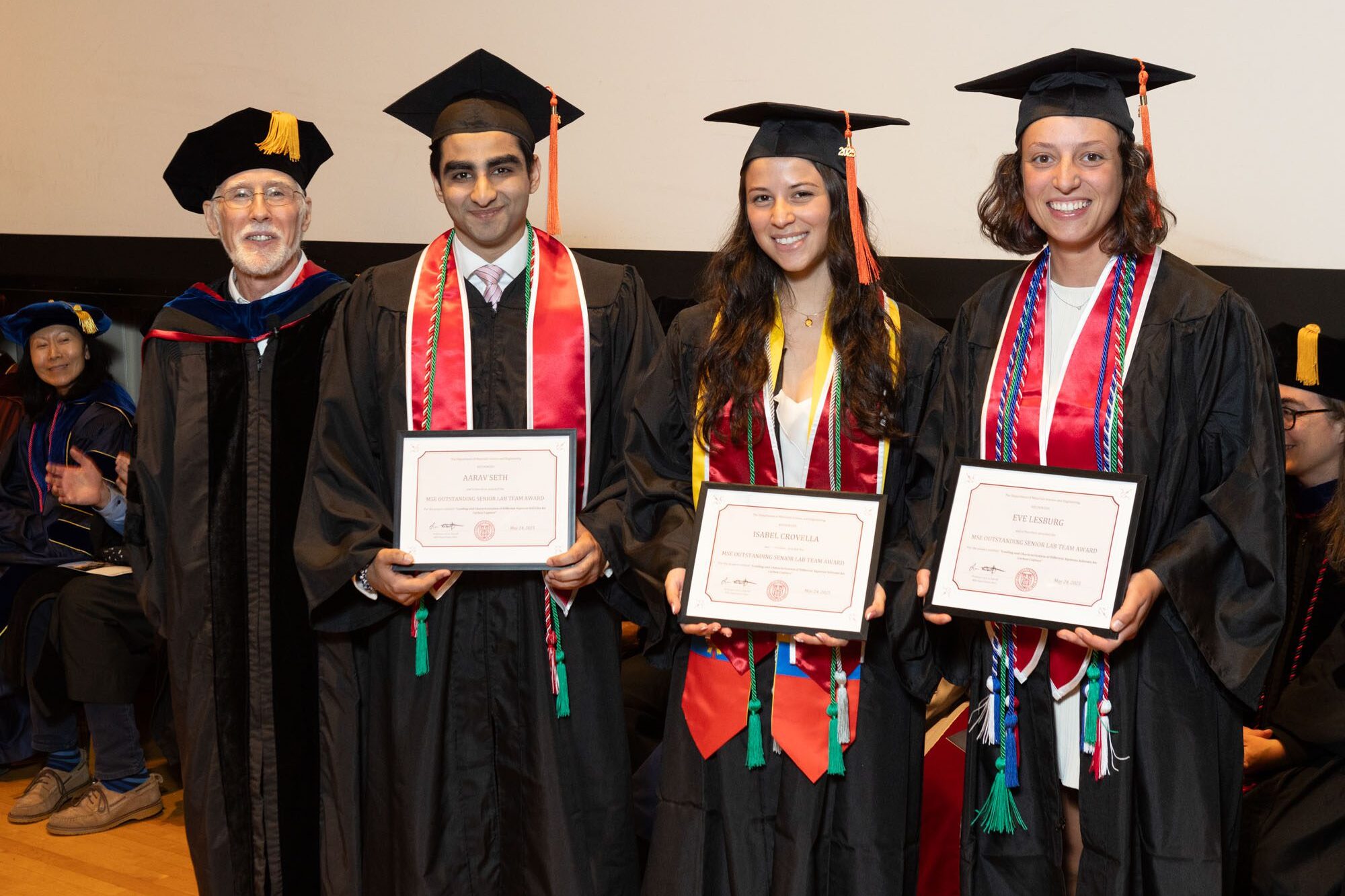 Students and Faculty at the Materials Science and Engineering Commencement Ceremony