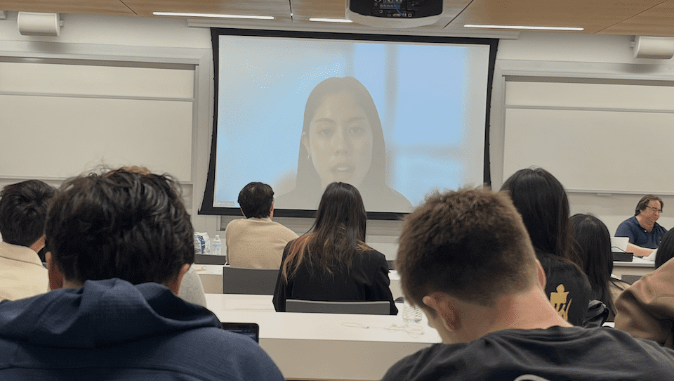 Operations researcxh undergraduates attend a virtual panel discussion focused on employment
