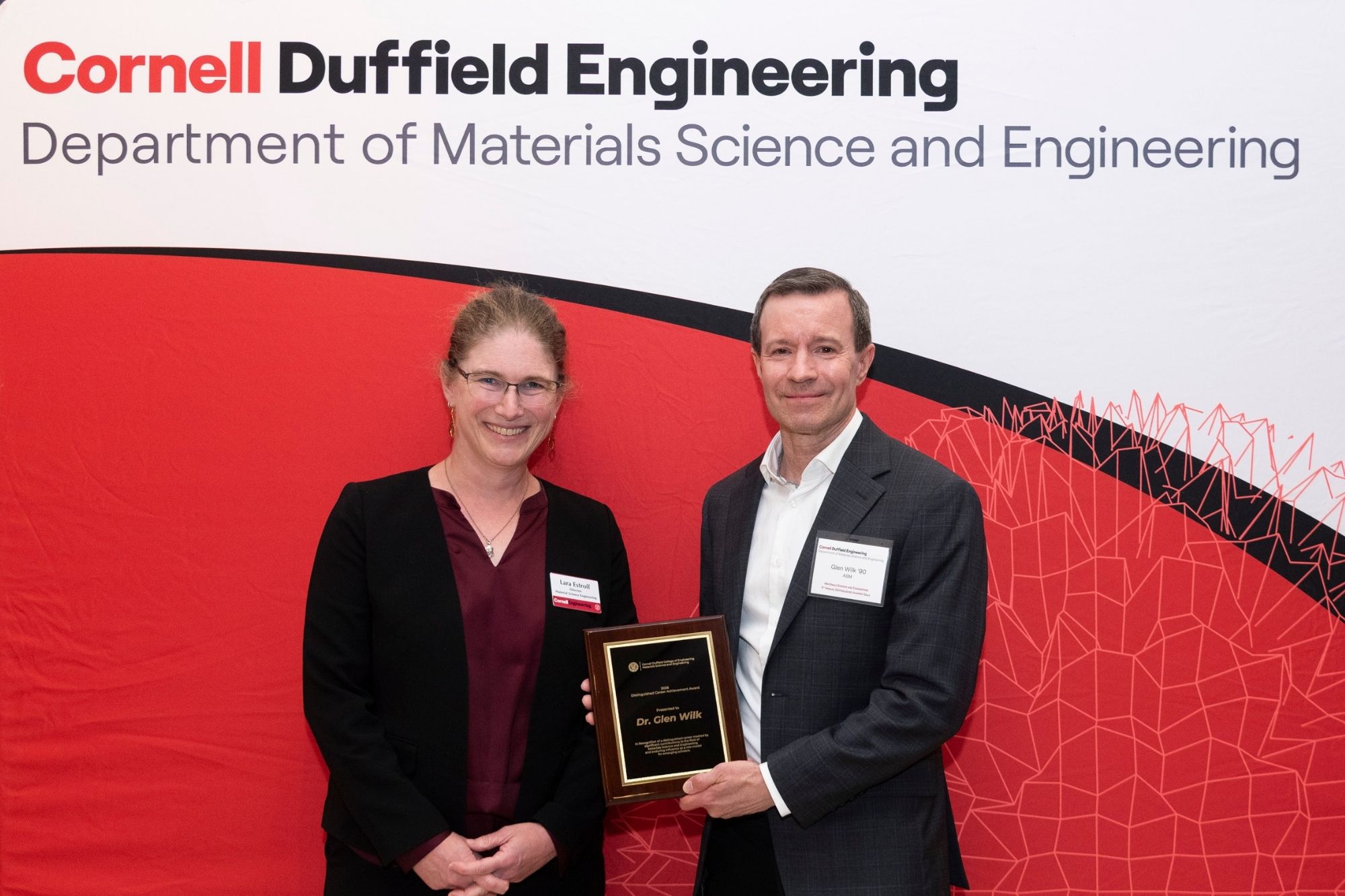 Glen Wilks and Lara Estroff during the 2026 MSE Distinguished Awards Gala