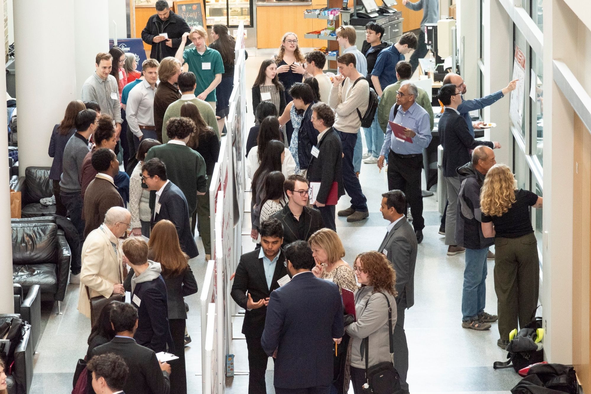 MSE 2026 Awards Gala ariel photo of poster session.